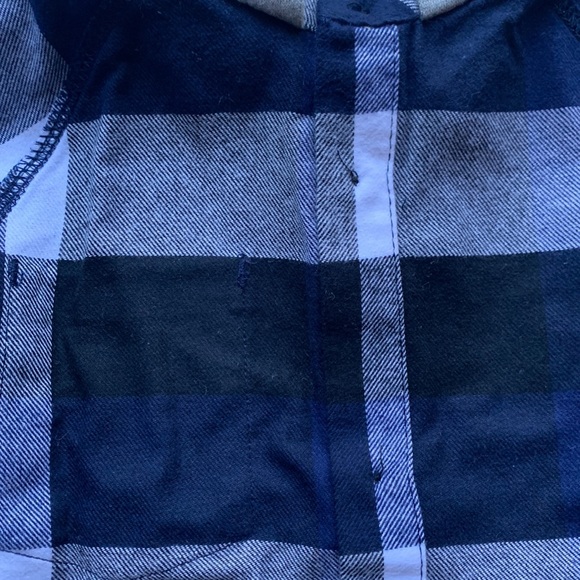 HURLEY fleece Hooded check print Shacket. Boy’s 6US - Picture 8 of 9